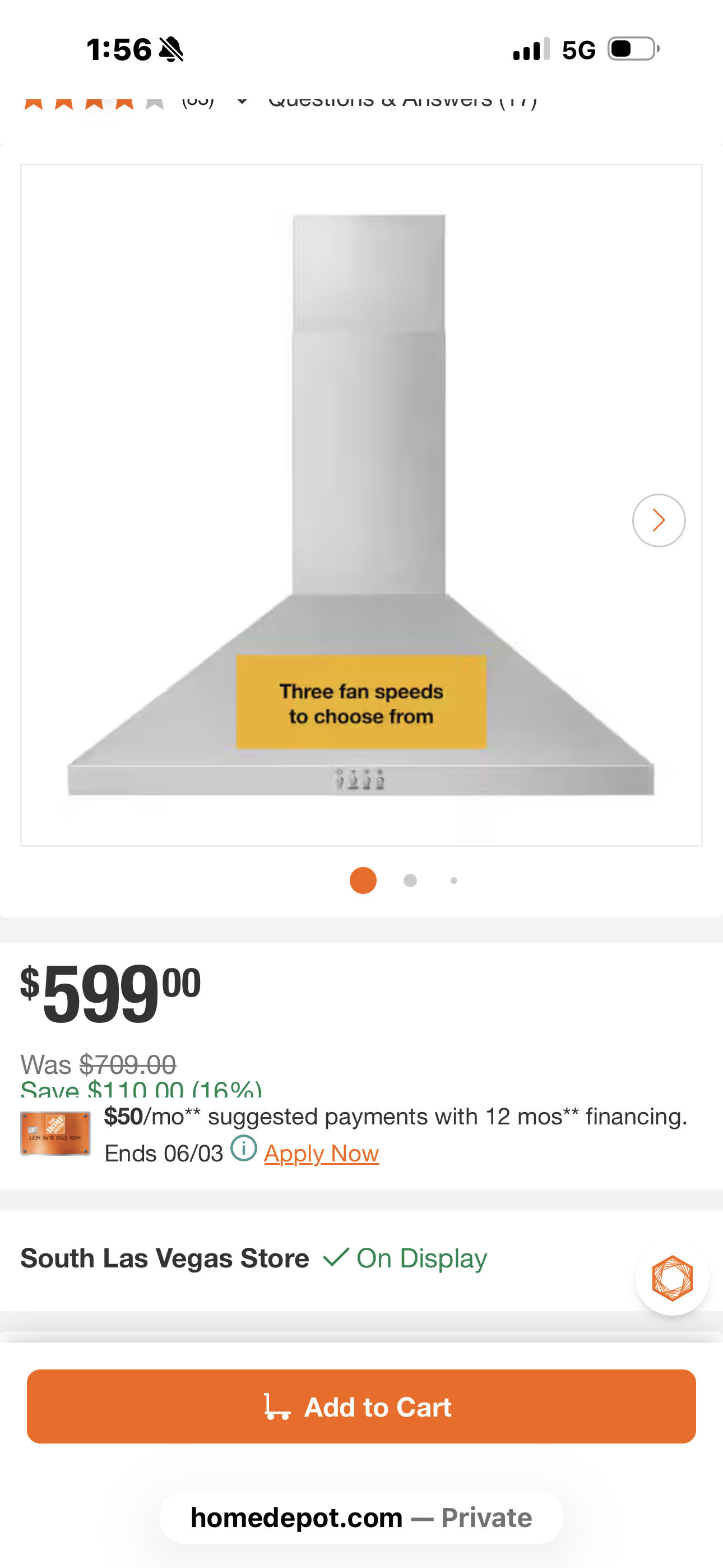 Whirlpool 30 in. 400 CFM Chimney Wall-Mount Range Hood with light in Stainless Steel