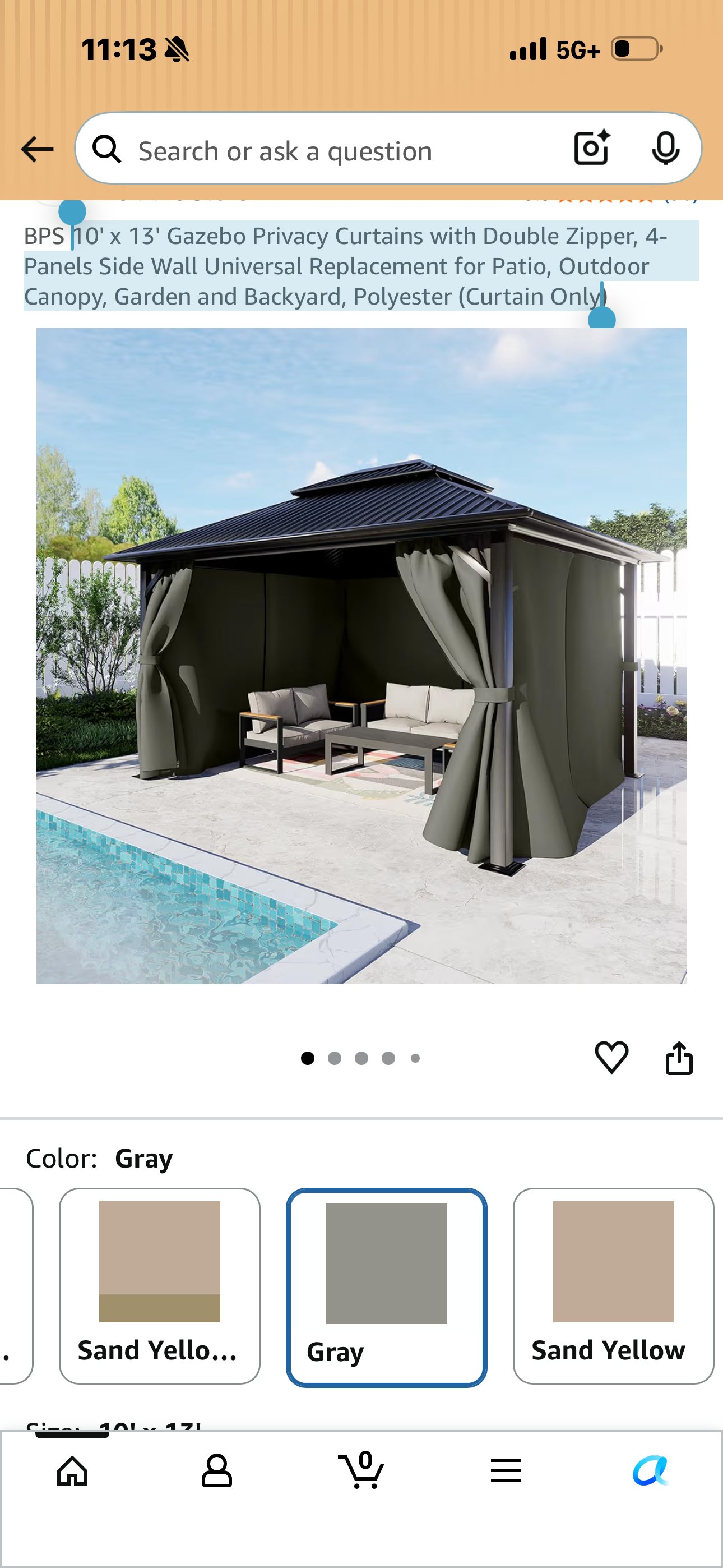 Gazebo curtain replacement 