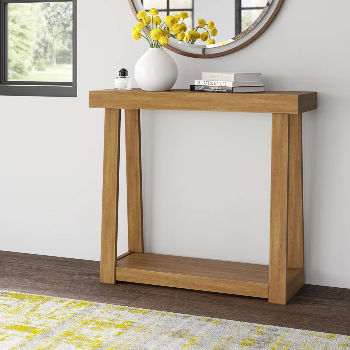 Bahez Solid Wood Console Table