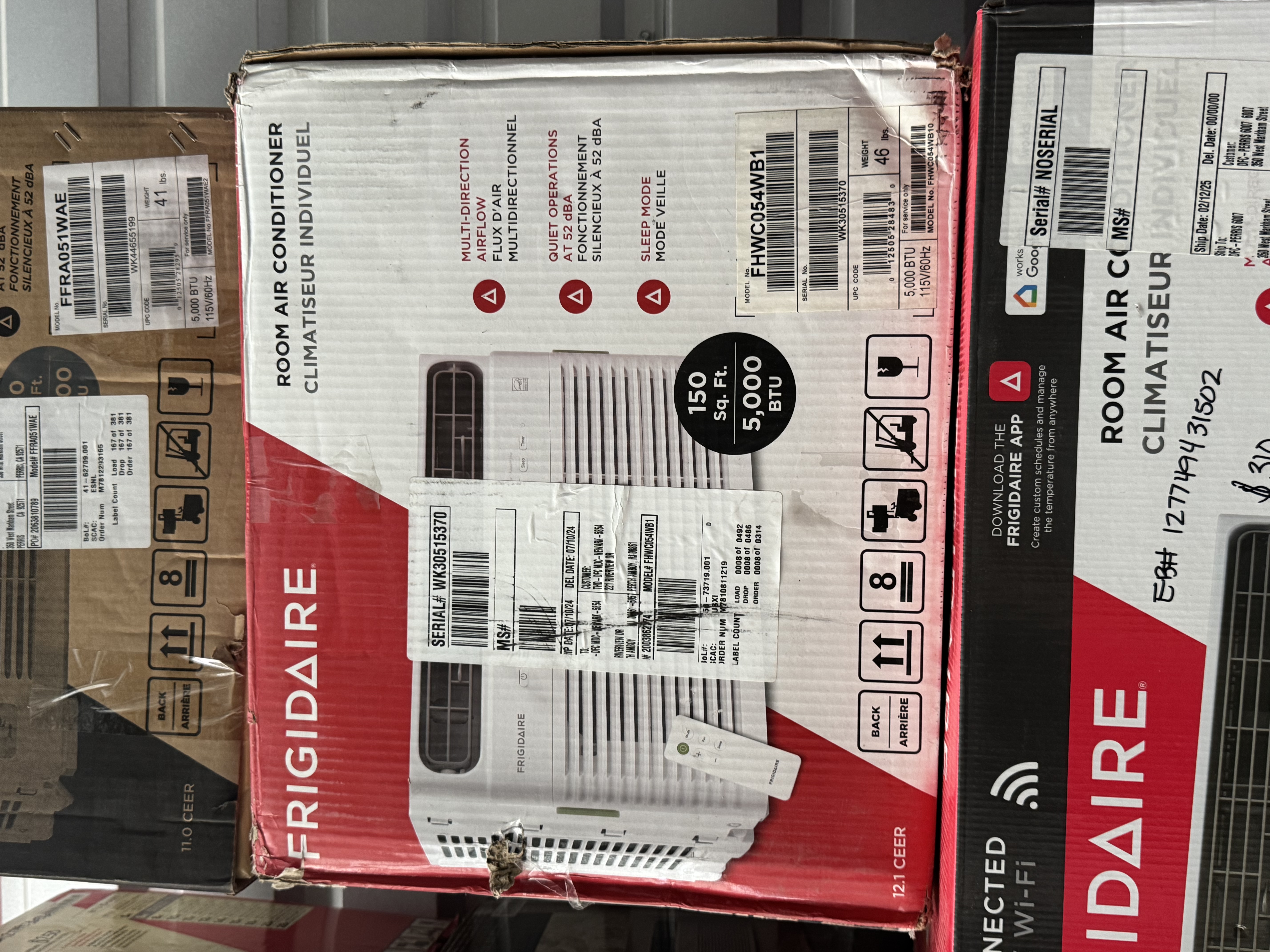  Frigidaire 5,000 (DOE) BTU 115V Window Air Conditioner Cools 150 Sq. Ft. with Remote Control in White