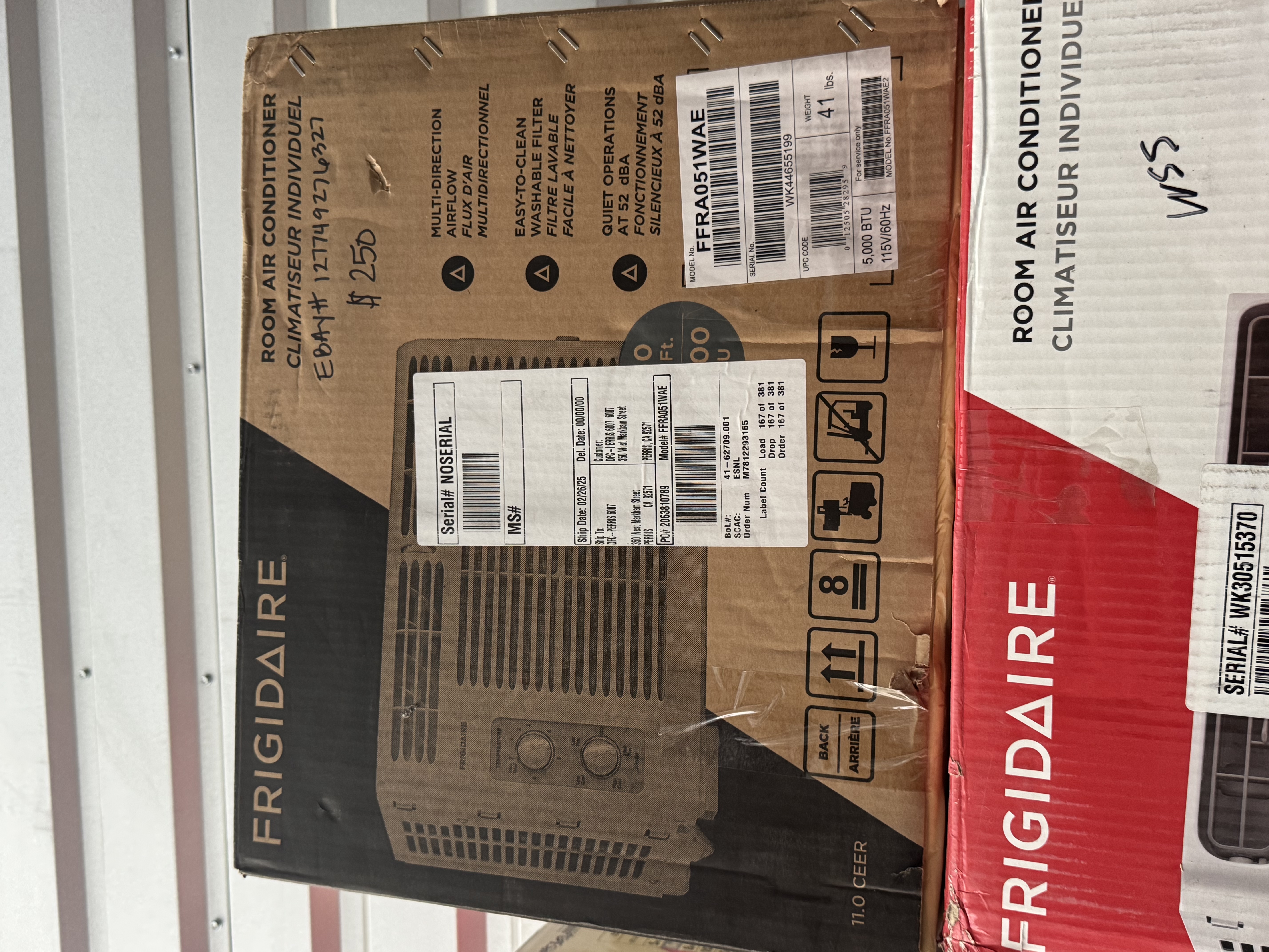 Frigidaire 5,000 BTU Window-Mounted Air Conditioner, Cools Up to 150 Sq. Ft., Quiet Operation, Effortless Temperature Control, 2 Fan Speeds,